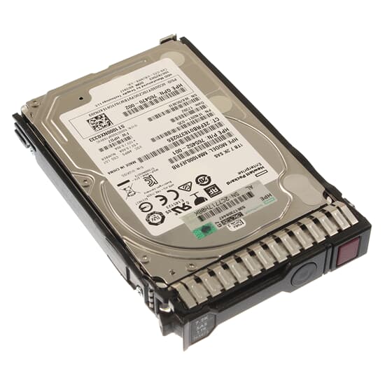 HPE SAS Hard Drive 1TB 7.2k SAS 12G SFF 765452-001 765875-001