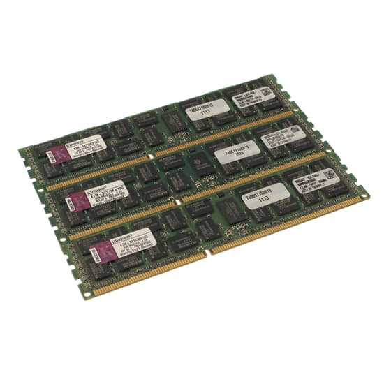 Kingston DDR3-RAM 12GB-Kit 3x4GB PC3-10600R ECC - KTM-SX313K3/12G