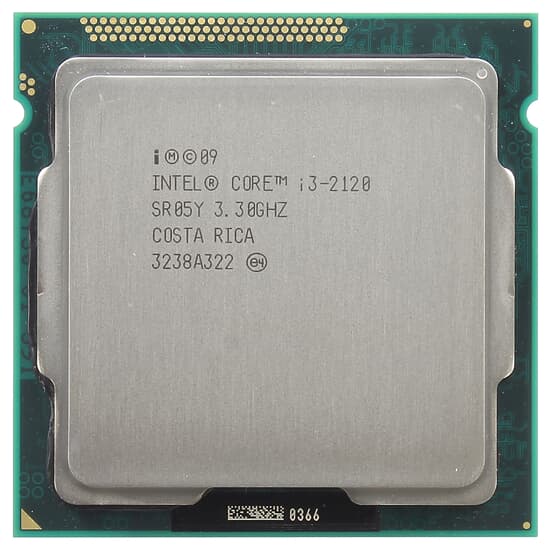 Intel CPU Sockel 1155 2-Core Core i3-2120 3,3GHz 3M 5GT/s - SR05Y