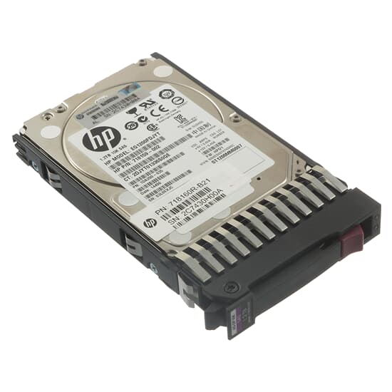 HP SAS Hard Drive 1.2 TB 10k SAS 12G DP SFF 787648-001 J9F48A