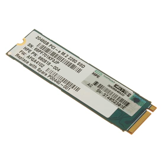 HPE NVMe PCIe SSD 2TB M.2 2280 RI - P00440-001 P00375-B21