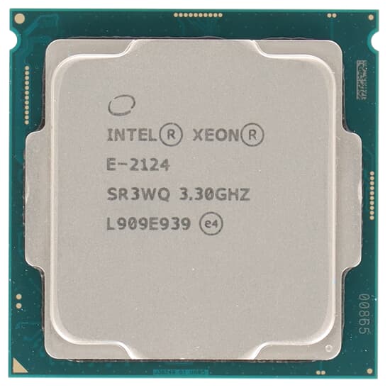 Intel Xeon E-2124 4-Core 3,3GHz 8M 8GT/s 71W FCLGA1151 - SR3WQ