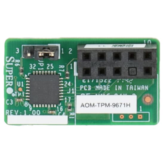 SUPERMICRO AOM TPM 9670H TPM 2.0 MODULE FOR X11 SERIES AOM TPM 9670H