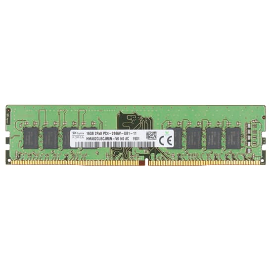 HP DDR4-RAM 16GB PC4-2666V UDIMM 2R - 933278-001 HMA82GU6CJR8N-VK
