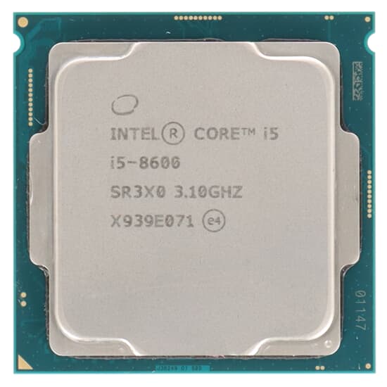 Intel CPU LGA1151 Core i5-8600 6 Core 3,10GHz 9M 8GT/s - SR3X0