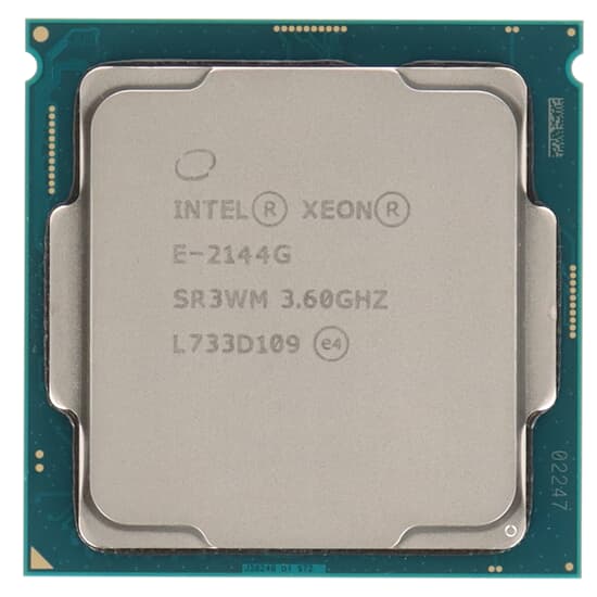 Intel Xeon E-2144G CPU 4-Core 3,6GHz 8M 8GT/s 71W FCLGA1151 - SR3WM