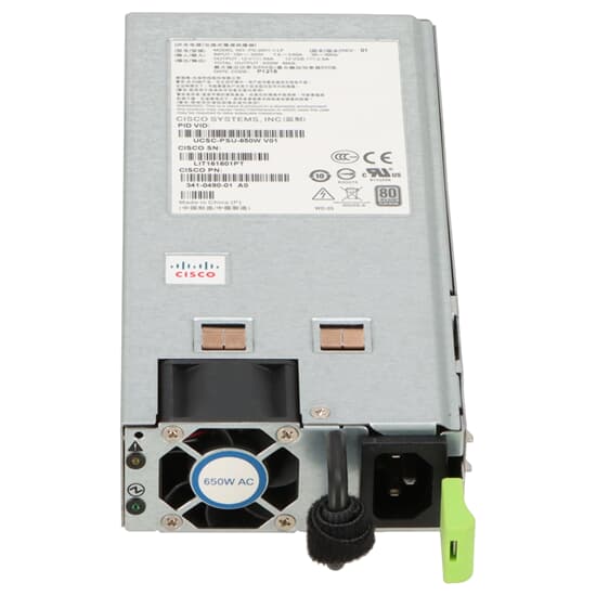 Cisco Server-Netzteil UCS C220 C240 M3 650W - 341-0490-01 UCSC-PSU-650W V01