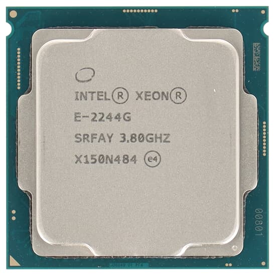 Intel Xeon E-2244G 4-Core 3,8GHz 8M 8GT/s 71W FCLGA1151 - SRFAY