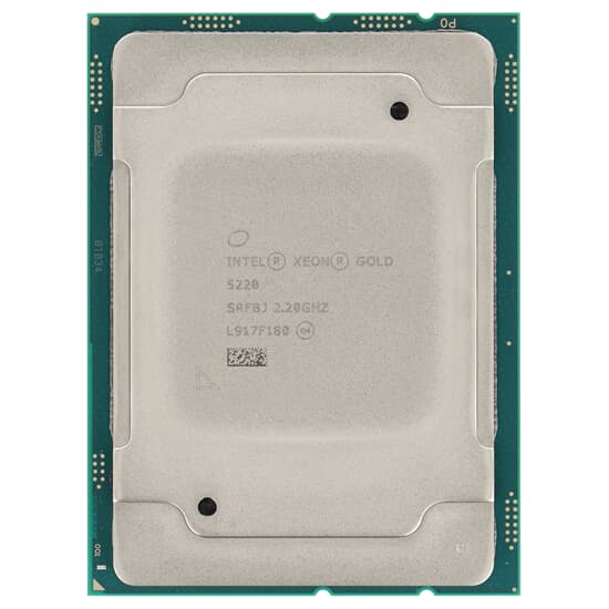 Intel Xeon Gold 5220 CPU 18-Core 2,2GHz 24,75MB 125W FCLGA3647 - SRFBJ