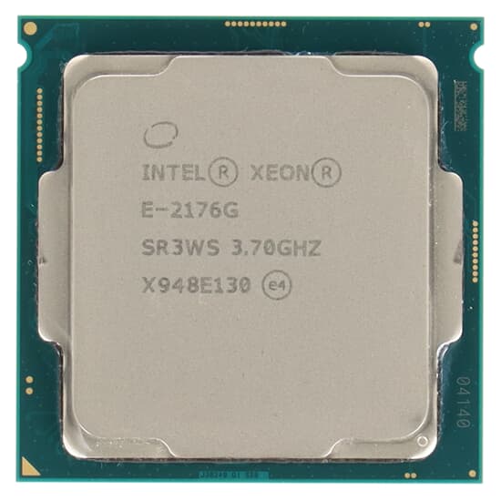 Intel Xeon E-2176G CPU 6-Core 3,7GHz 12M 80W FCLGA1151 - SR3WS