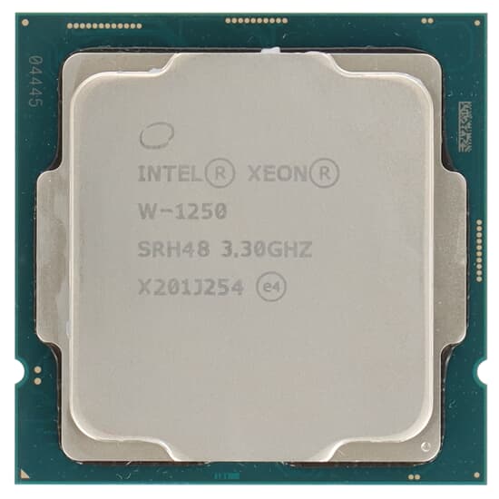 Intel Xeon W-1250 CPU 6-Core 3.3GHz 12MB 8GT/s 80W FCLGA1200 - SRH48