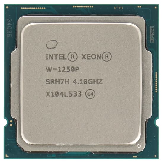 Intel Xeon W-1250P CPU 6-Core 4,1GHz 12MB 8GT/s 125W FCLGA1200 - SRH7H