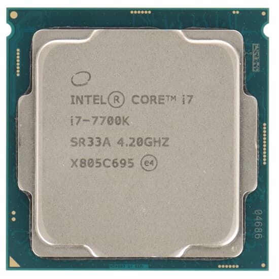 Intel Core i7-7700K CPU 4-Core 4,2GHz 8M 91W FCLGA1151 - SR33A