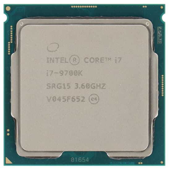 Intel Core i7-9700K 8-Core 3,6GHz 12M 95W FCLGA1151 - SRG15