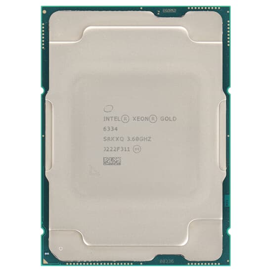 Intel Xeon Gold 6334 CPU 8-Core 3,6GHz 18MB 165W FCLGA4189 - SRKXQ
