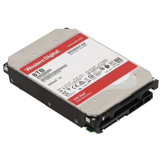 WD Red NAS 8TB 6G 5,4k 512e 3,5" SATA-Festplatte NASware 3.0 - WD80EFAX 2W10209