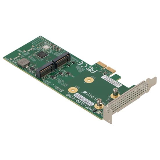 Supermicro OS Boot M.2 SATA 6G HW RAID1 PCIe 2.0 x2 Adapter LP- AOC-SLG2-2TM2