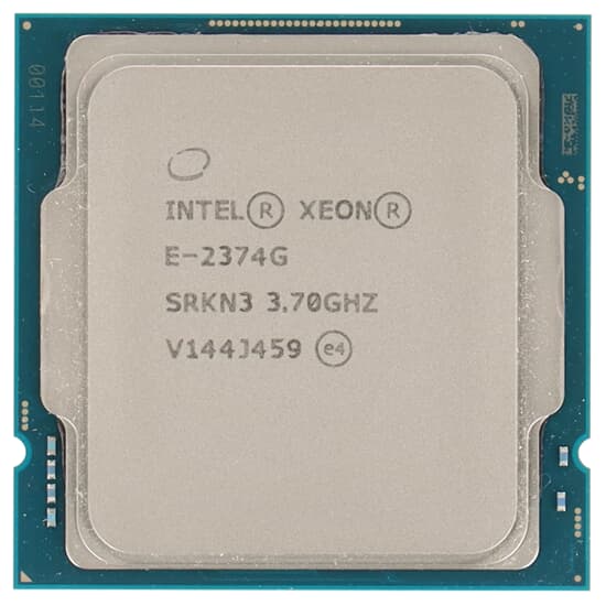 Intel Xeon E-2374G CPU 4-Core 3,7GHz 8M 8GT/s 80W FCLGA1200 - SRKN3