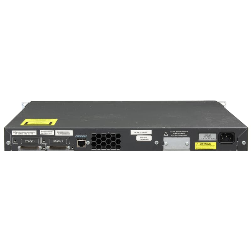Cisco Switch Catalyst 3750G 24x 1GbE 4x SFP 1GbE WS C3750G 24TS 1U