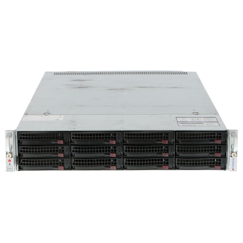 Supermicro Server CSE-829U<br>2x 12C Xeon Gold 6126 2,6GHz<br>256GB RAM 12xLFF + 2xSFF