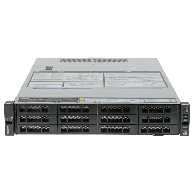 Lenovo ThinkSystem SR650<br>2x 12-Core Xeon Gold 5118 2,3GHz<br>128GB RAM 12xLFF 4xNVMe