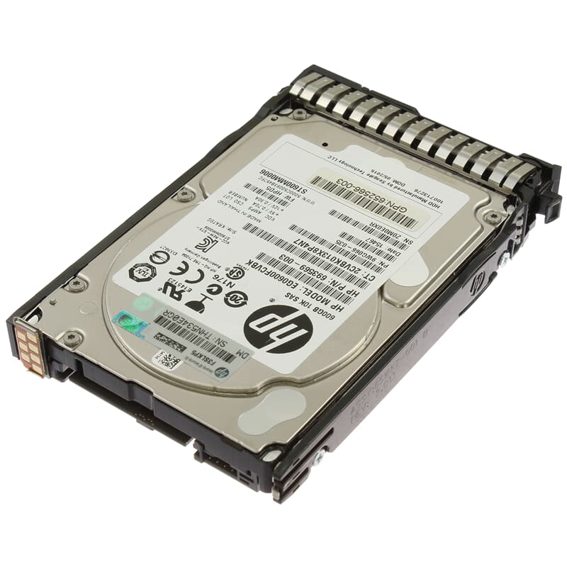 HP SAS Festplatte 600GB 10k SAS 6G DP SFF 653957-001 | GEKKO