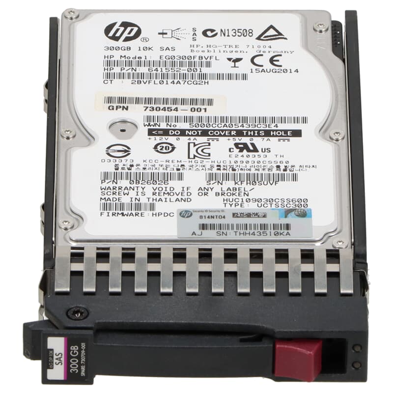 HP SAS Festplatte 300GB 10k SAS 6G DP SFF - 730709-001 | GEKKO