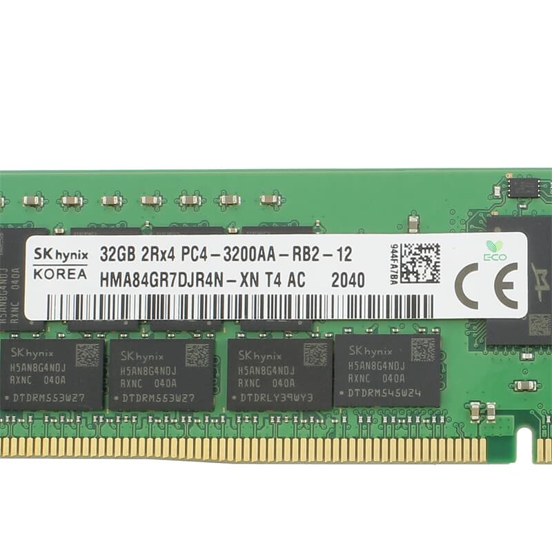 Hynix DDR4 RAM 32GB PC4-3200AA ECC RDIMM 2R - HMA84GR7DJR4N-XN | GEKKO