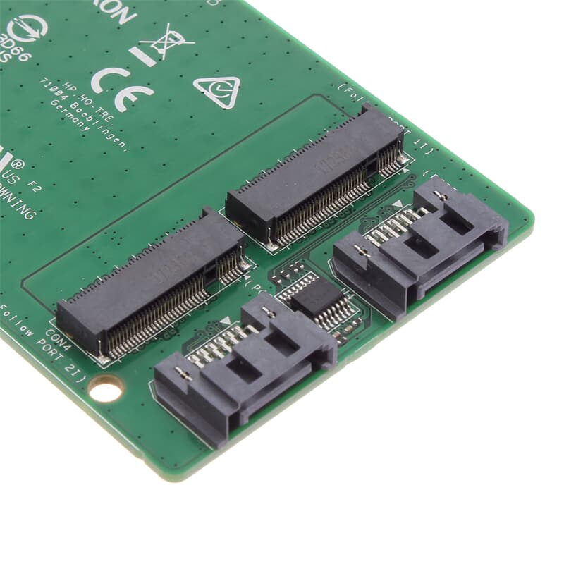 HP Dual M.2 SATA PCI-e 8x Riser Card without Bracket - 759505-001 | GEKKO