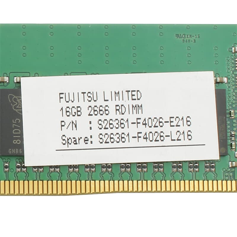 Fujitsu DDR4-RAM 16GB PC4-2666V ECC RDIMM 1R - S26361-F4026-L216 | GEKKO