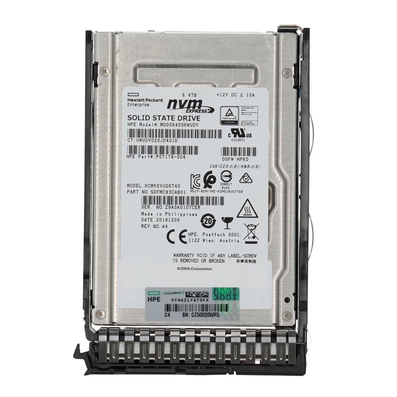 HPE NVME SSD 6,4TB U.2 MU PCIe 3.1 x4 SFF P10651-001 | GEKKO
